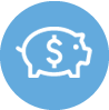 icon drawing of piggy bank