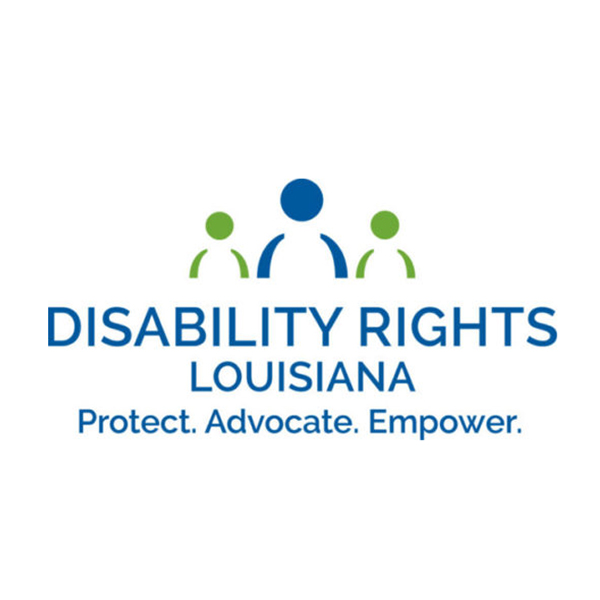 Logo for Disability Rights Louisiana with the taglineL: Protect, Advocate, Empower